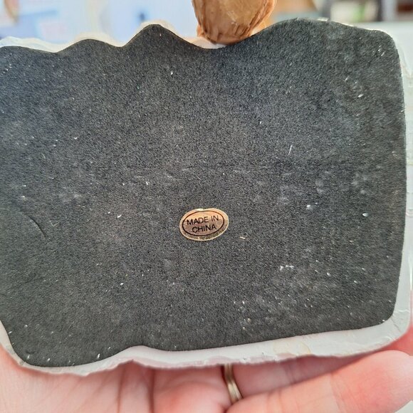 Snowman Stocking Holder By Seasonal Specialties Heavy Resin Country Christmas - Picture 7 of 8